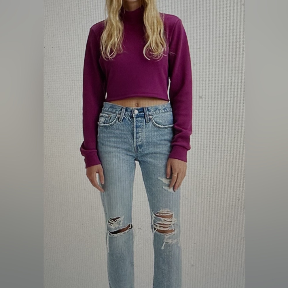 Levi's Light Blue Distressed Boyfriend Jeans